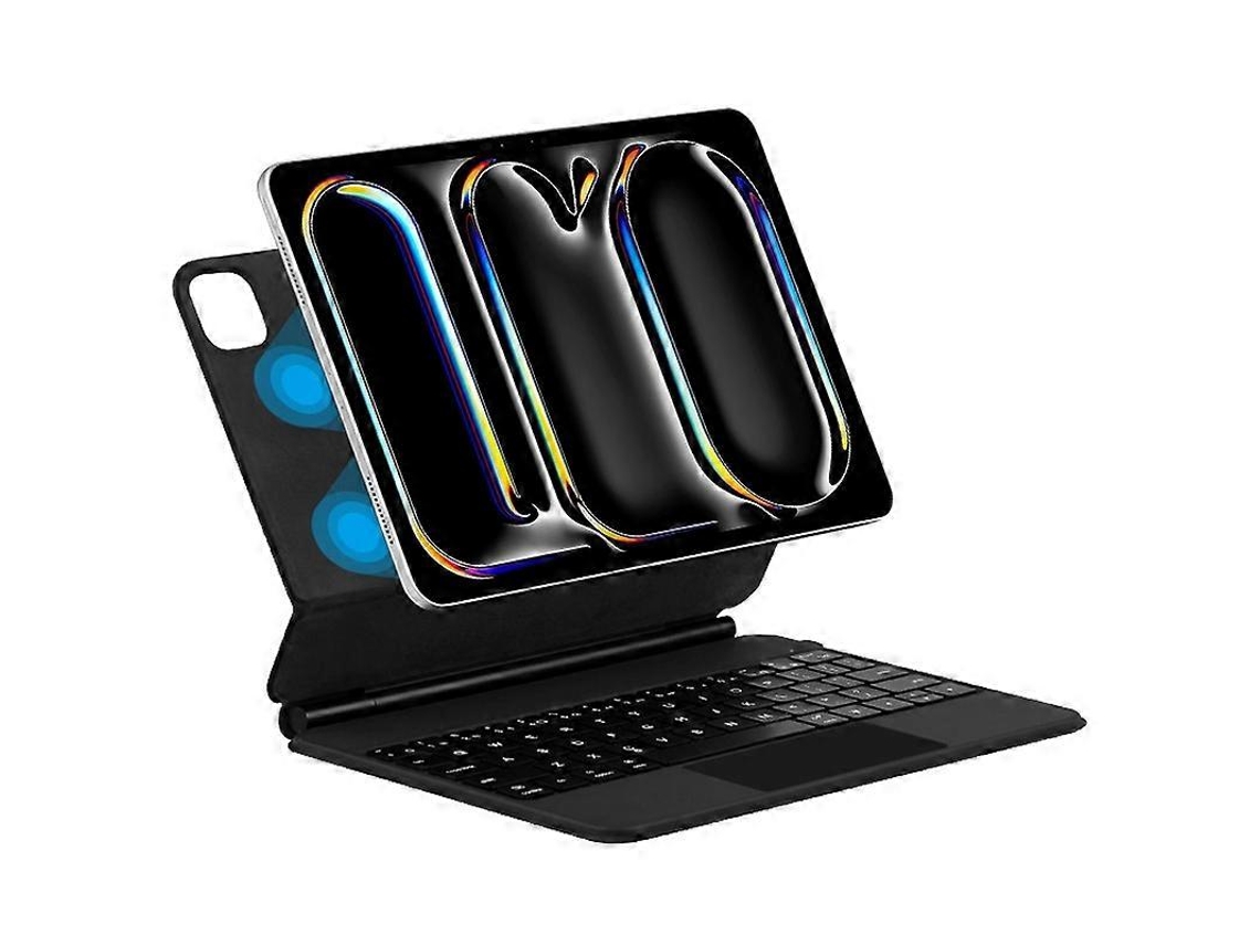 Para Ipad Pro 13 Teclado Bluetooth Magnético Flutuante Capa De Couro Para Tablet Slowmoose (2024)
