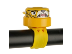 Sino De Bicicleta Leopardo Amarelo Para Crianças De Ajustar Ao Guiador E Resistente As Mudanças Climáticas CRAZY SAFETY