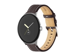 Pulseira De Couro Com Ranhuras Para Relógio Google Pixel