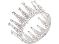 Tiara De Noiva Com Coroa De Cristal E Strass Para Princesa