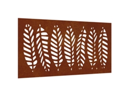 Maison Exclusive - Decoração P/ Muro De Jardim 105x55 Cm Aço Corten Design Folhas