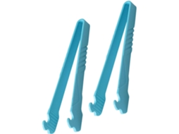 Conjunto De 2 Pinças Cozinha Multifuncionais Nuobesty Em Nylon Azul Lago, Resistentes Ao Calor Para Grelhar, Massas E