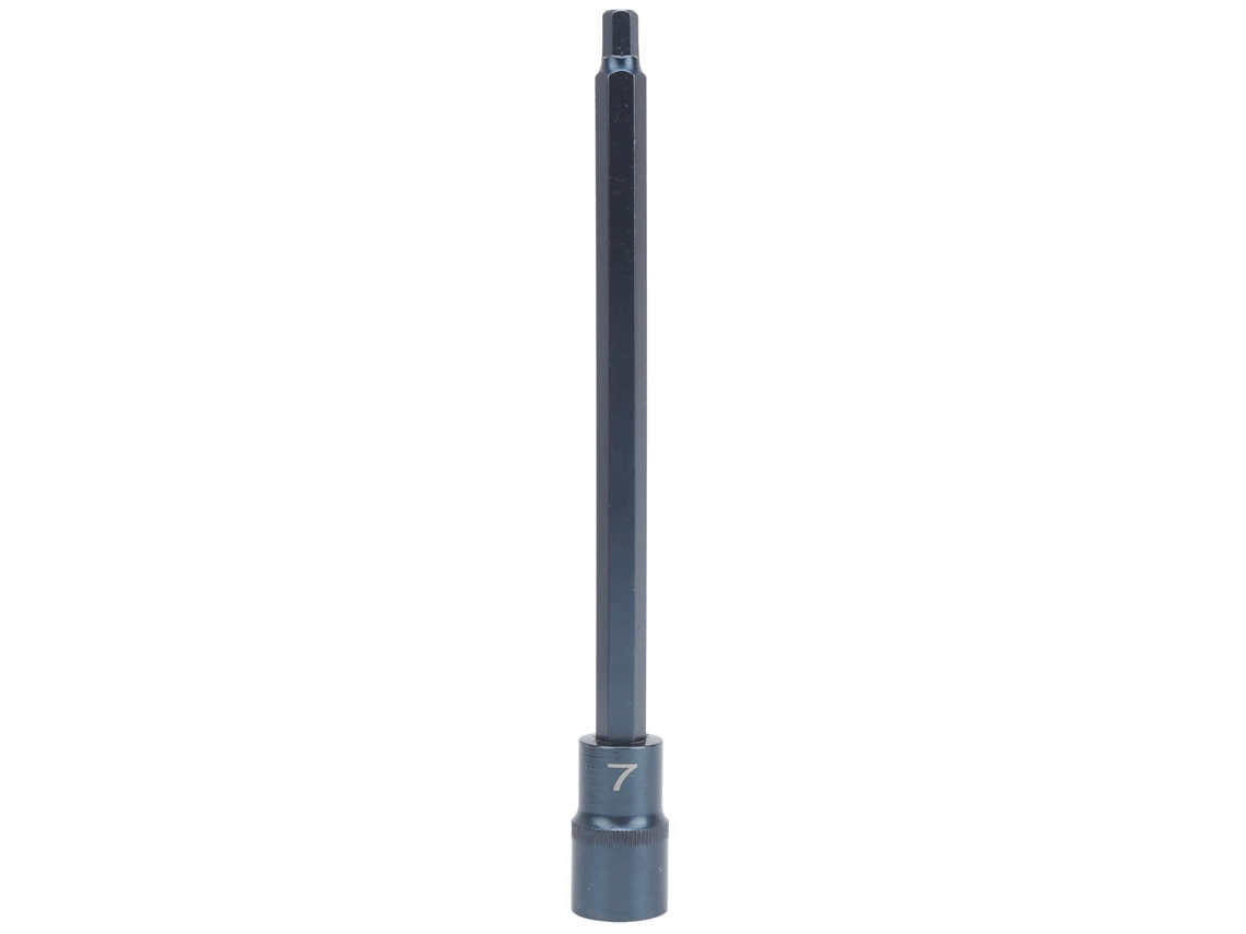 Chave de Bit Hexagonal Soquete com Interface Quadrada 1/2 Polegada Aço S2 Liga para Hardware Industrial