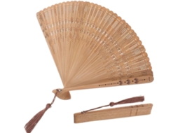 Éventail Pliable Vintage En Bambou, Éventail Mariage, 31,8 Cm Élégant Pour Femme, Pour Été Chaud, Danse, Fête,