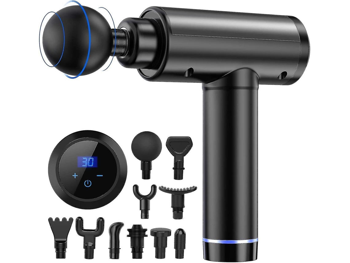 Pistola de Massagem Profunda para Tecidos, Dispositivo de Percussão, Pistola de Massagem para Relaxamento Corporal Brilvibera