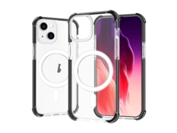 Capa De Acrílico Transparente À Prova De Choque Para Iphone 15 Plus - Magnética - Magsafe
