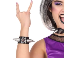 Pulseira DISFRAZZES Punk Com Espinhos (Tam: Tamanho Único )