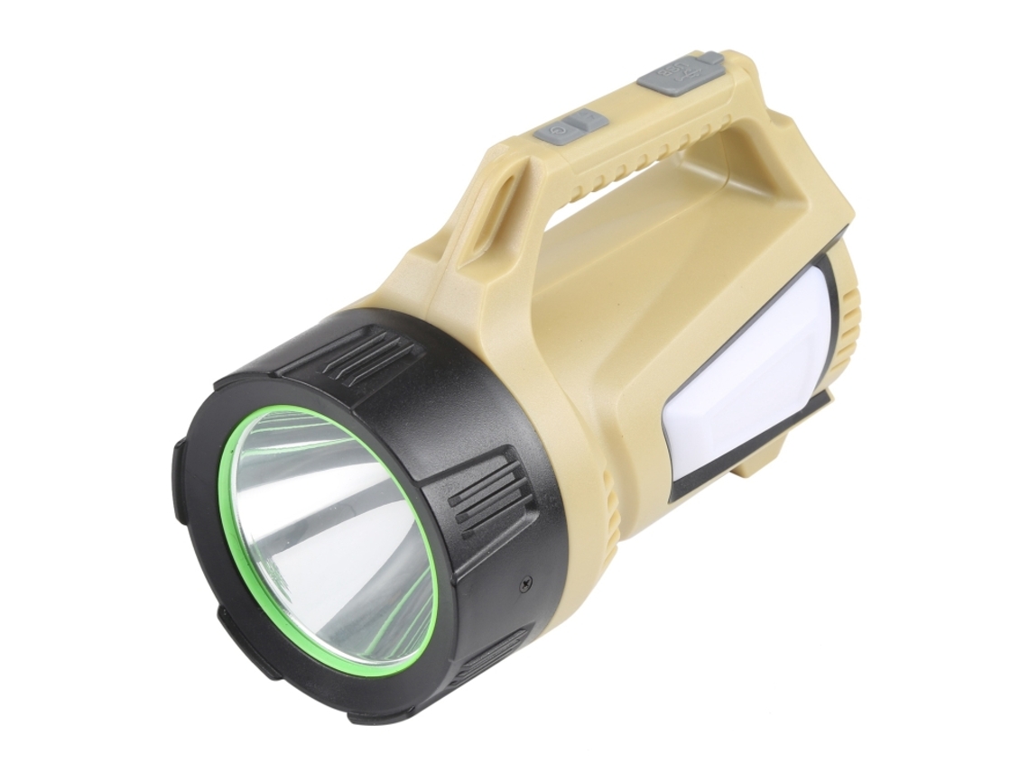 Lanterna Led Multifuncional Recarregável Com Visor Digital, 1200 1500 Lúmens.