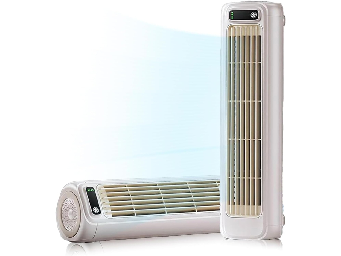 Ventilador De Mesa Com 3 Velocidades, Visor Digital E Oscilação 120°