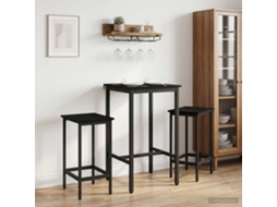 Vidaxl Banco De Bar 2 Unid. Carvalho Preto 40 X 32 X 74 Cm