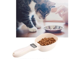 Colher Medidora de Comida GOKOCO para Animais, Tigela para Cães e Gatos, Pesagem Eletrônica