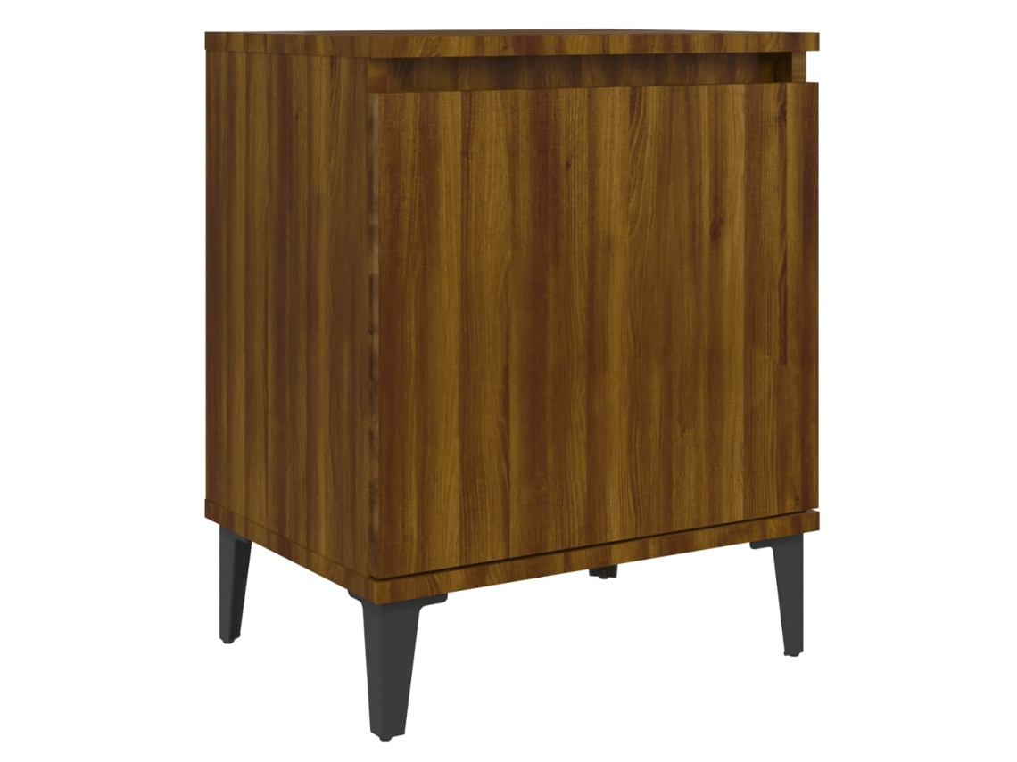 Bed Cabinet, Bed Cabinets Vidaxl Marrom Madeira Processada (n/a)