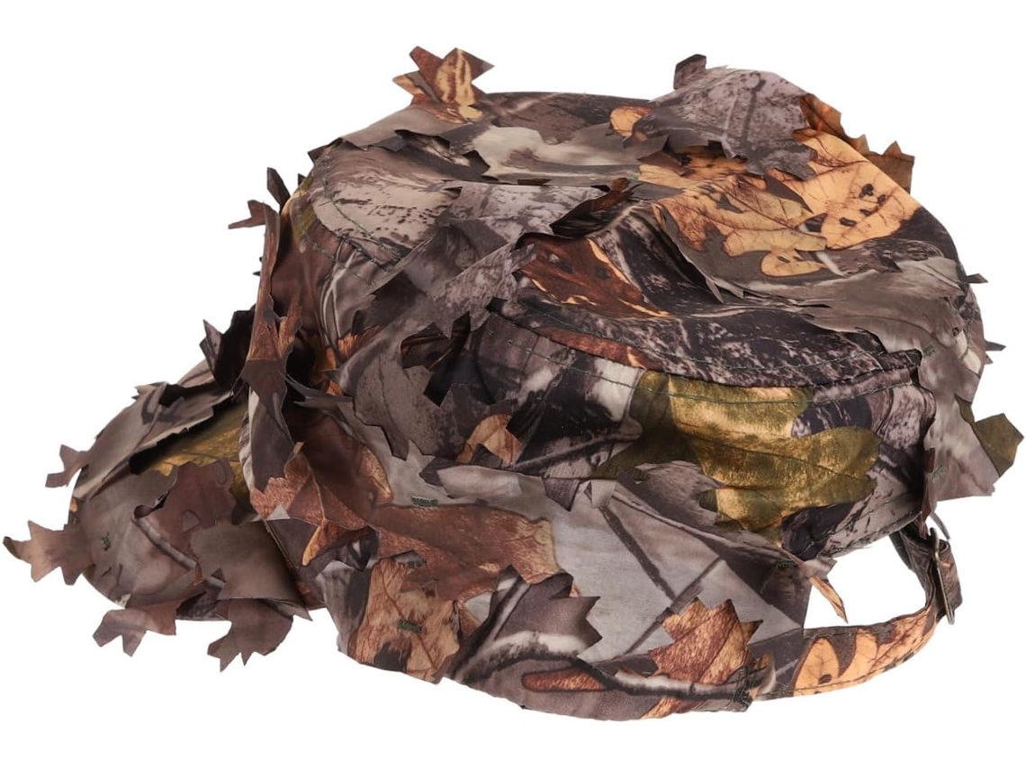 De Chapéu De Caça Camuflado De 3 Peças Com Decoração Ajustável E Portátil Para Homens E Mulheres.