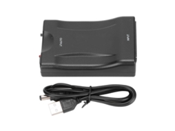 Adaptador de vídeo e áudio Scart para Hd 1080p a 60hz para decodificadores e Dvds para CHABERLU