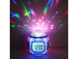 Despertador Led com Projetor de Estrelas BRILVIBERA