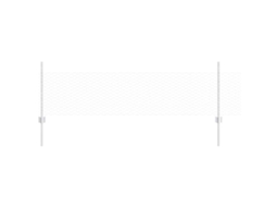 Conjunto 1 Painel De Cerca Vidaxl Prateado Aço (10 X 0,5 M)