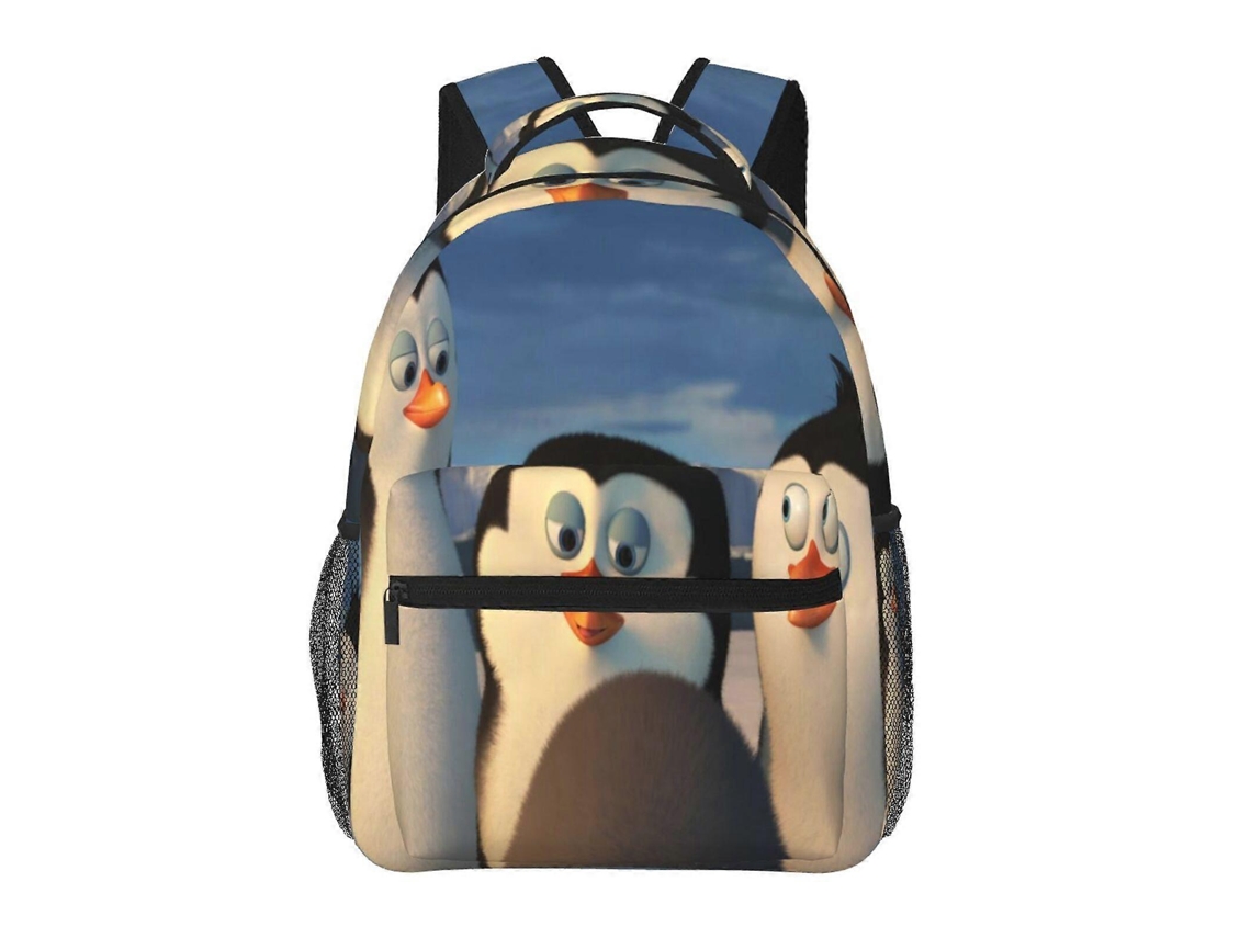 Mochila De Estudante Penguins Of Madagascar T44, Leve, Durável, À Prova Dágua E Com Alça De Ombro Ajustável R44 Olysi Shop