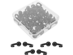 100 adesivos de PVC para quadrados de recortes com gancho multiuso, ideais para artesanato e projetos domésticos.