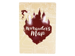 Bloco de Notas A5 Capa Dura 240 Páginas Motivo Mapa do Maroto HARRY POTTER