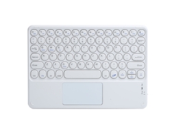 Teclado Bluetooth Externo (cor Tática) Com Teclas Redondas, Teclado Sem Fio Multifuncional Com Touchpad E Bateria Integrada