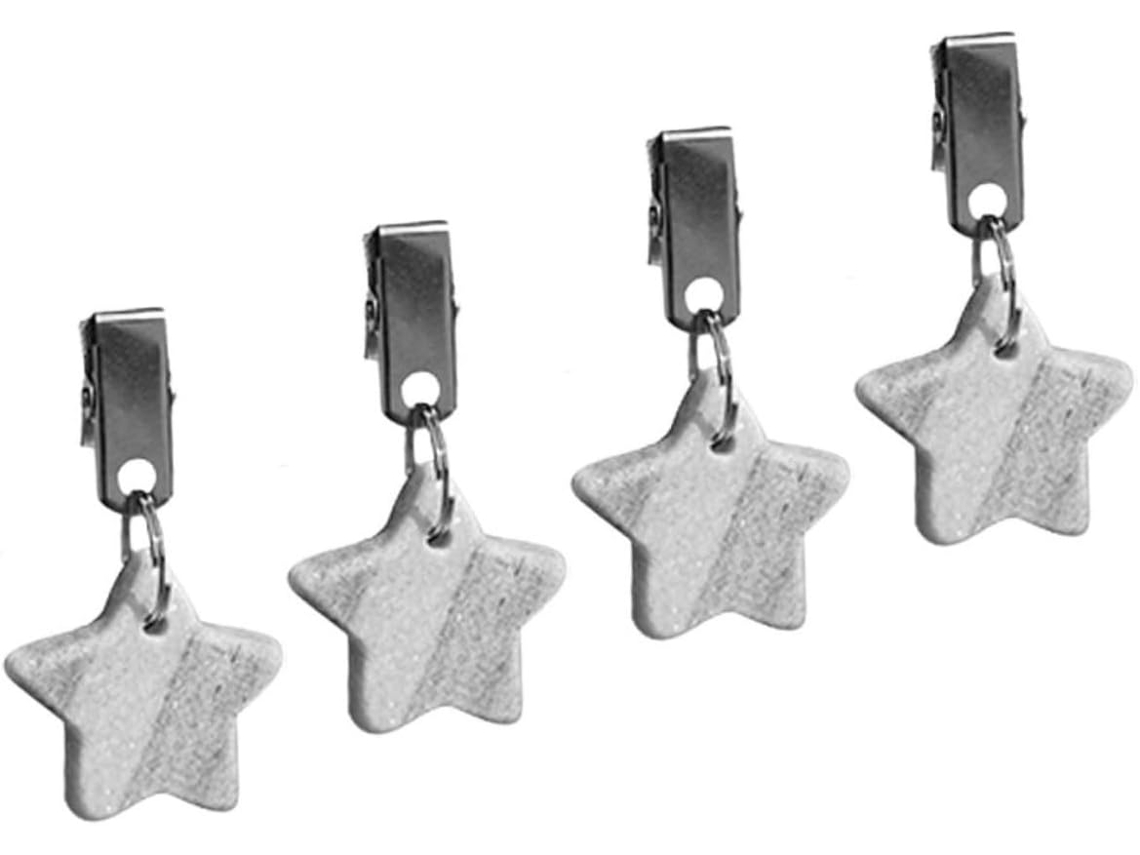 Conjunto De 4 Prendedores De Toalha De Mesa Em Mármore E Aço Inoxidável, Ideais Para Decorar Salas De Jantar E Festas. Conjunto De 4 Pr Gokoco