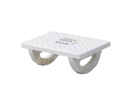 Apoio Para Os Pés Ergonômico Com Rolos De Massagem, Branco
