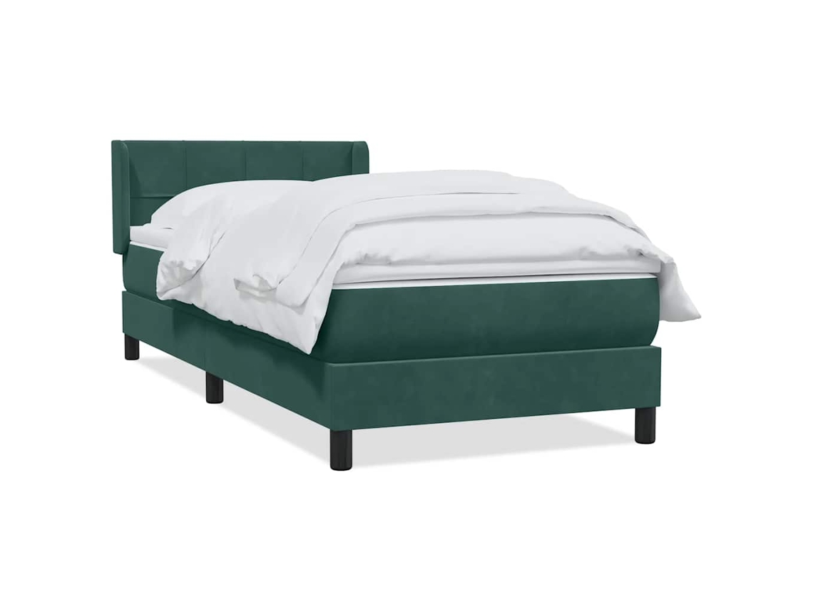 Box Spring Bed, Box Spring Beds Vidaxl Verde Veludo (80 X 220 Cm)