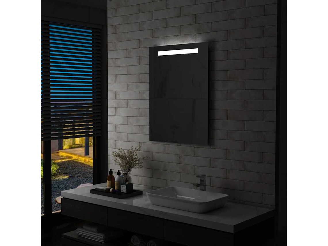 Vidaxl Espelho De Parede Led Para Casa De Banho 60x80 Cm