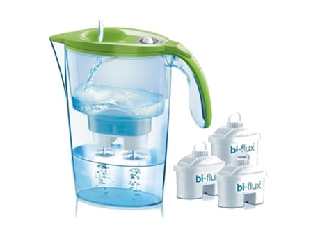 Laica jarra purificadora agua 2.3 l. verde 1+3 filtros j9029a2