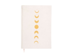 Caderno Something Different Veludo A5, Branco E Dourado