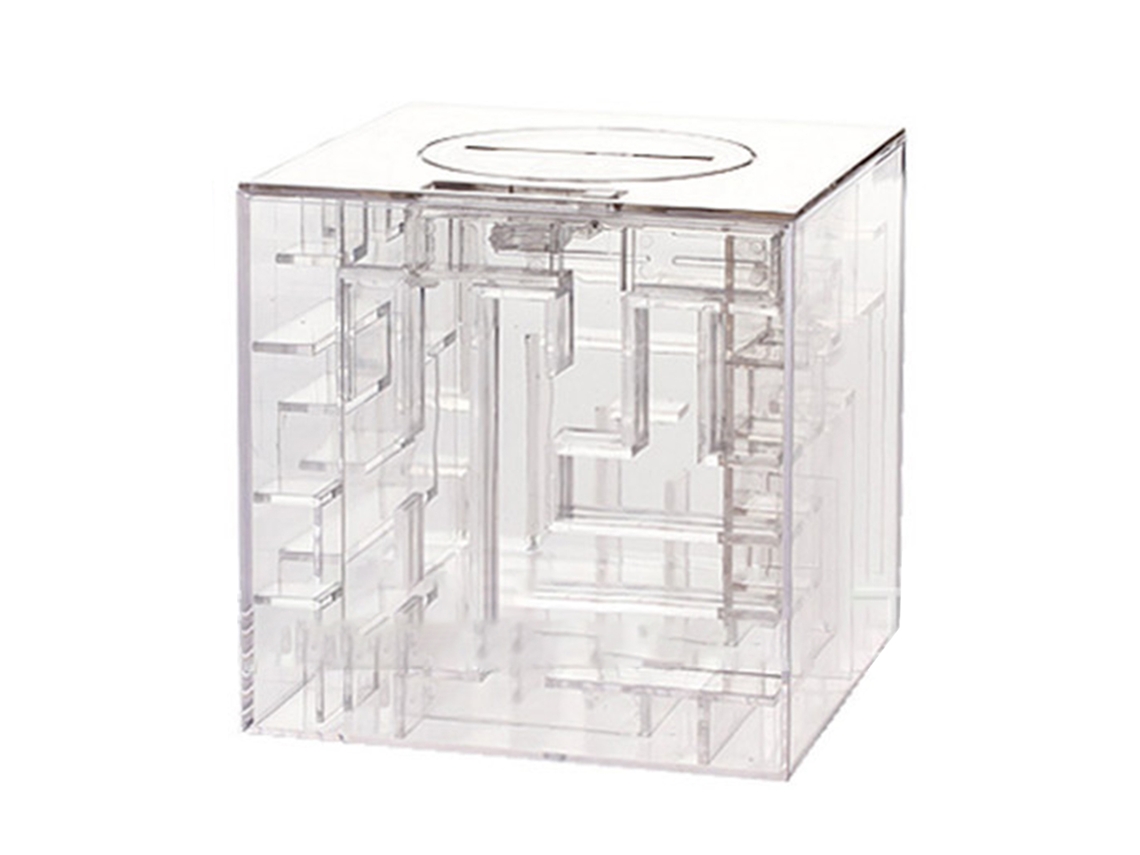 Mali alcova para Dinheiro Labirinto 3d Transparente Brinquedo Exclusivo para Crianças