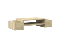 Monitor Stand, Monitor Stands Vidaxl Marrom Madeira Processada (70 X 27 X 15 Cm)