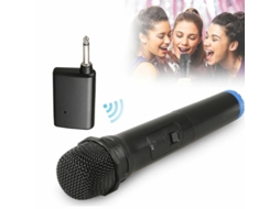 2026 microfone Sem Fio Cle Profissional Karaoke com Receptor Vhf Preto Plug And Play