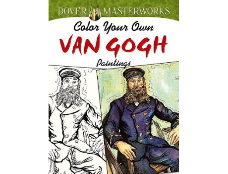 Livro dover masterworks: color your own van gogh paintings de marty noble (inglês)