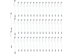 Conjunto De 50 Canetas Esferográficas Metálicas Para Escritório| Materiais De Multifuncionais E Modernos Com