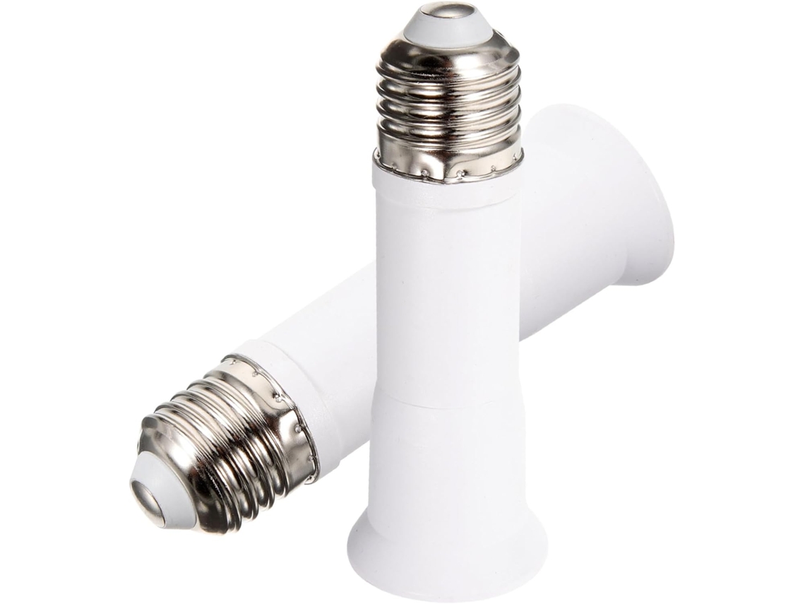 Extensor Telescópico De Soquete Para Lâmpadas Para Cozinhas, Quartos E Salas De Estar So Gokoco (2 Peças)