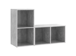 Tv Cabinet Set, Tv Cabinet Sets Vidaxl Cinzeto Madeira Processada (72 X 35 X 36.5 Cm)