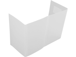 Divisória de Mesa Alipis, Tela Antiespirros em Abs com Bolso Lateral, Dobrável e Resistente a Impactos, Ideal