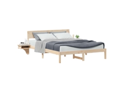 Estrutura da Cama com Cabeceira Castanho 150 X 200 Cm MAISON EXCLUSIVE