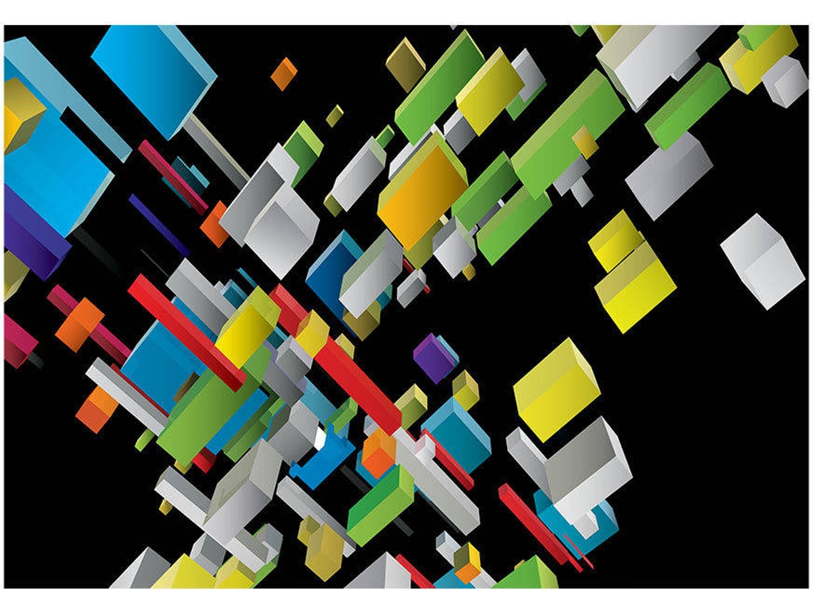 Papel de Parede ARTGEIST Escadas Coloridas (400x280 cm)