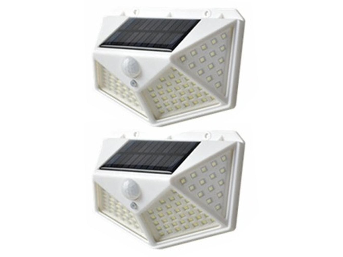 Luz Externa Solar Com Sensor De Movimento, Branca, Para Parede