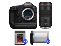 Eos R1 + Rf 100mm F/2.8 L Macro Is Usm + 2 Sandisk 256gb Extreme Pro Cfexpress Type B + 2 Canon Lp e19 + Ebook Pricedirect CANON