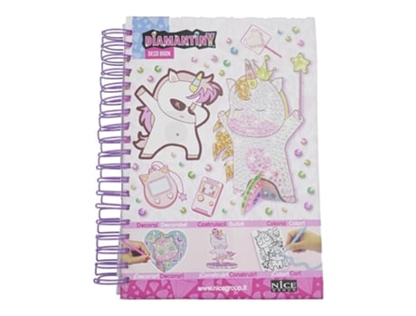 Pintar por Números Diamantiny Unicórnio Multicolorido A5 90022 Nicep25