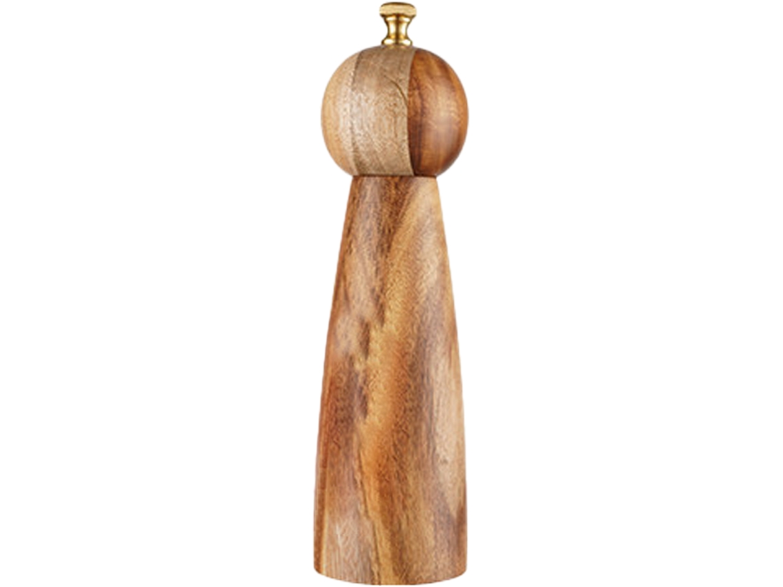 MOEDOR DE SAL E PIMENTA AQUAFORGE madeira, mecanismo de moagem ajustável, design elegante