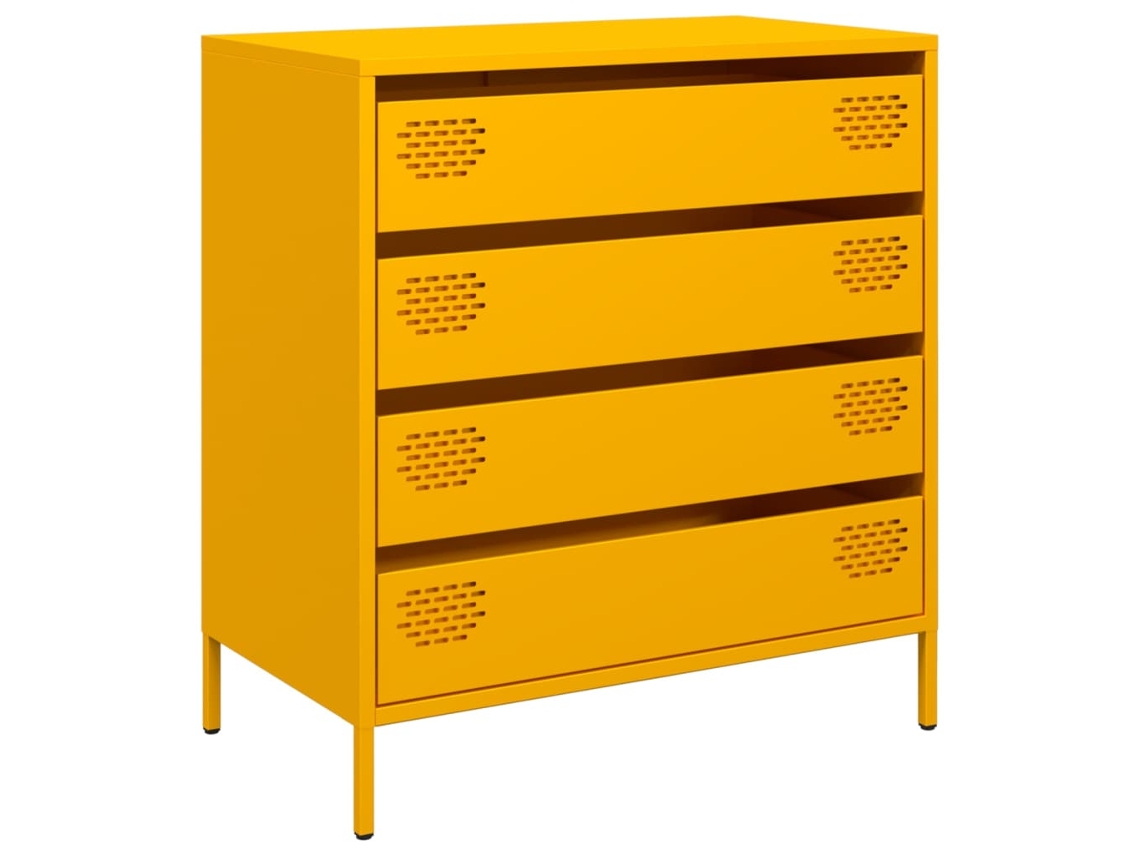 Sideboard, Sideboards Vidaxl Amarelo Metal (n/a)