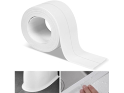 Fita De Pvc Impermeável De 3,2 M X 3,8 Cm, De Vedação Autoadesiva, Para Pia, Banheira, Branca, Resistente A Mofo, Protetor De Cantos