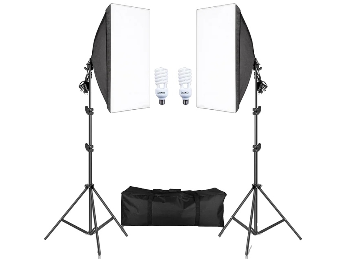 Kits De Iluminação Softbox Para Fotografia, Sistema De Luz Contínua Profissional, Estúdio Fotográfico,lâmpada De Luz Diurna 45w Oem