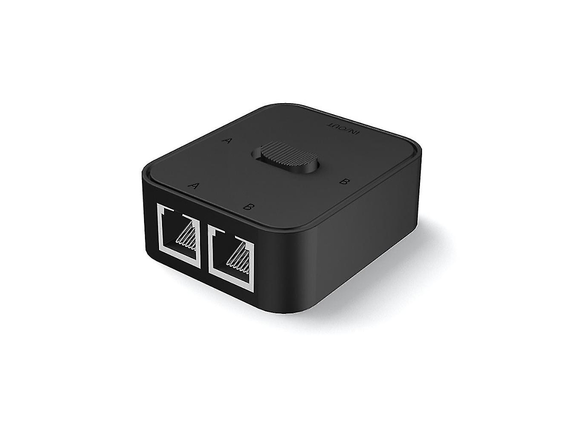 Switch De Rede Gigabit De 2 Portas Rj45, Divisor De Rede, Extensor De Cabo, Seletor E Adaptador De 2 Vias Grátis. Aquaforge