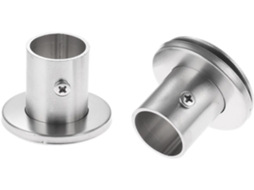 2 Abraçadeiras De Aço Inoxidável 22mm Com Parafuso Para Varão Cortina Guarda Roupa, Tubo Redondo, Acessórios Para Móveis
