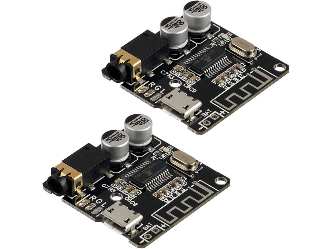Yuru módulo Receptor de Áudio Bluetooth 5.0 Platina 5pcs Decodificador Mp3 Amplificador Estéreo Carro 3.7 5v Cartão de Som Computador